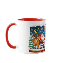 Frohe Weihnachten Schneedorp und Weihnachtsbaum