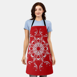 Frohe Weihnachten. Schneeflocke. Monogrammm. Schü Schürze
