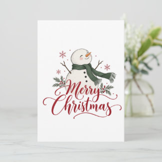 Frohe Weihnachten Schneemann