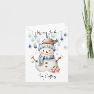 Frohe Weihnachten Schneemann