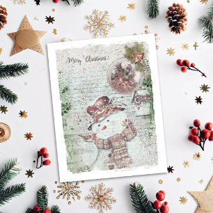 Frohe Weihnachten Schneemann