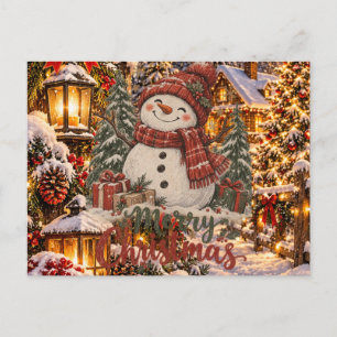 Frohe Weihnachten Schneemann