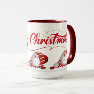 Frohe Weihnachten Schneemänner  Tasse