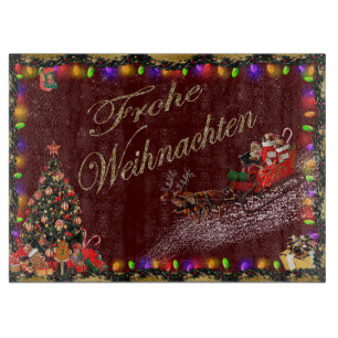 Frohe Weihnachten Schneidebrett