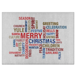 Frohe Weihnachten Schneidebrett