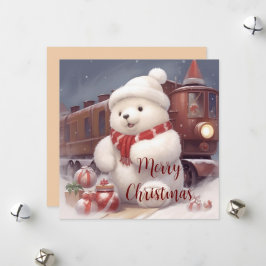 Frohe Weihnachten - Schnelle Polar Bear and Train