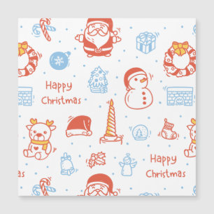 Frohe Weihnachten & schöne Feiertage Winter Person Magnetkarte