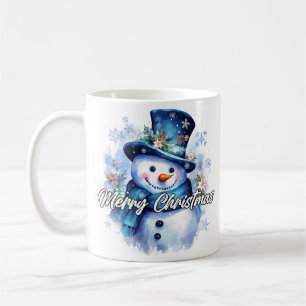 Frohe Weihnachten schöne Feiertage Winter Schneema Kaffeetasse