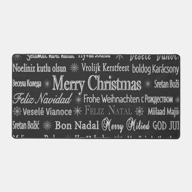 "Frohe Weihnachten" Schreibtischunterlage (Vorderseite)