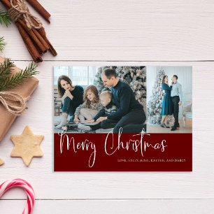 Frohe Weihnachten Schrift 2 Fotocollage Feiertag R Postkarte