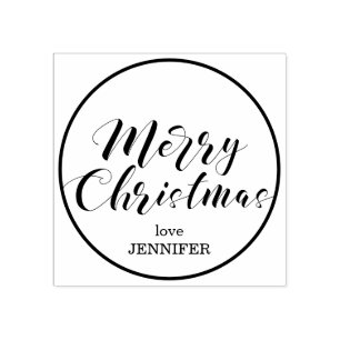 Frohe Weihnachten Schrift Gummistempel