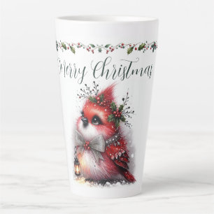 Frohe Weihnachten Schrift mit wunderlicher Feierta Milchtasse