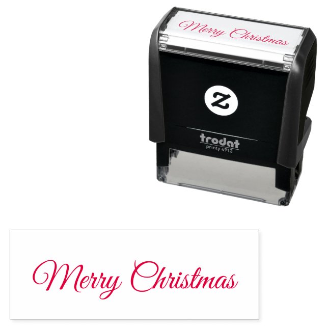 Frohe Weihnachten Schrift  Permastempel (Beispiel)