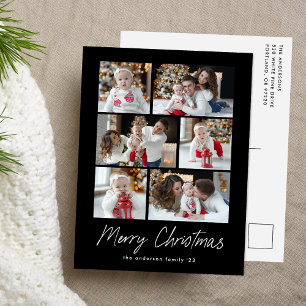 Frohe Weihnachten Schrift Schwarz 6 Foto Collage