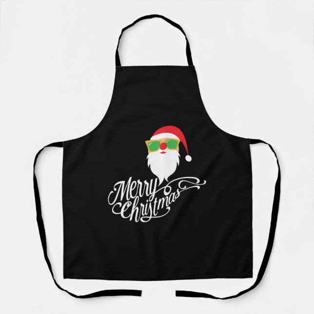 Frohe Weihnachten Schürze (Vorderseite)