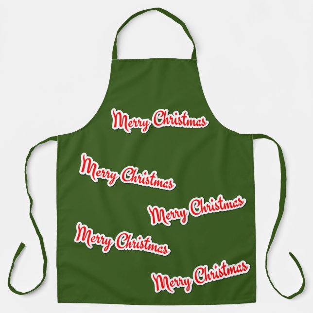 Frohe Weihnachten Schürze (Vorderseite)
