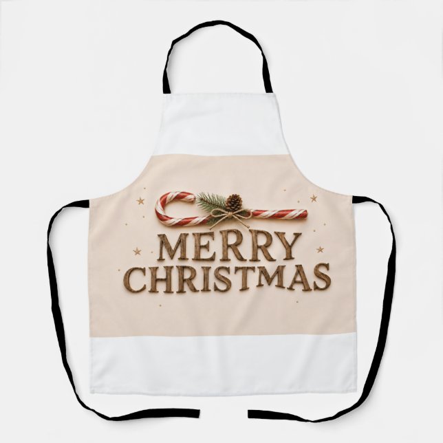 FROHE WEIHNACHTEN  SCHÜRZE (Vorderseite)