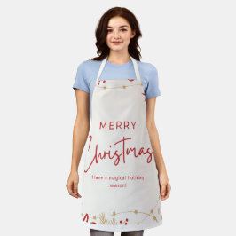 Frohe Weihnachten Schürze