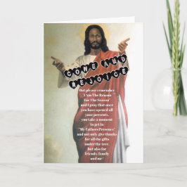 Frohe Weihnachten Schwarz Jesus Karte