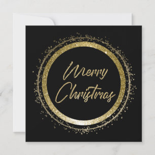 Frohe Weihnachten Schwarz und Gold Weihnachten