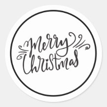 Frohe Weihnachten Schwarz und Weiß