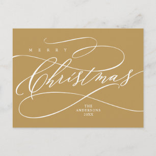 Frohe Weihnachten, Seasons Gruß kalligraphischen P Postkarte