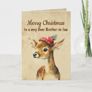 Frohe Weihnachten sehr Hirsch Schwager Karte