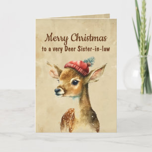 Frohe Weihnachten sehr lieber Schwägerin Karte