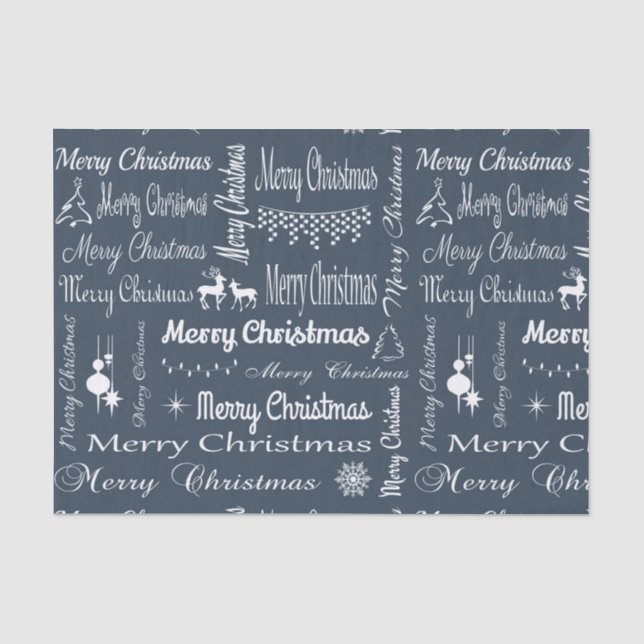 Frohe Weihnachten Seidenpapier (Vorderseite)