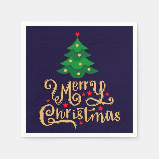 Frohe Weihnachten Serviette (Vorderseite)