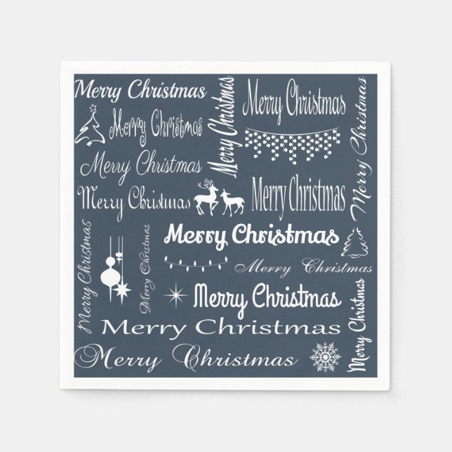 Frohe Weihnachten Serviette (Vorderseite)