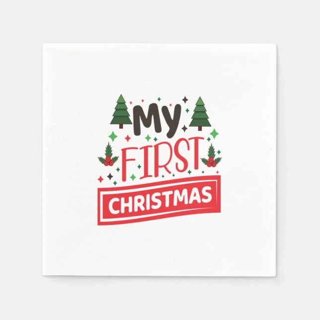Frohe Weihnachten Serviette (Vorderseite)