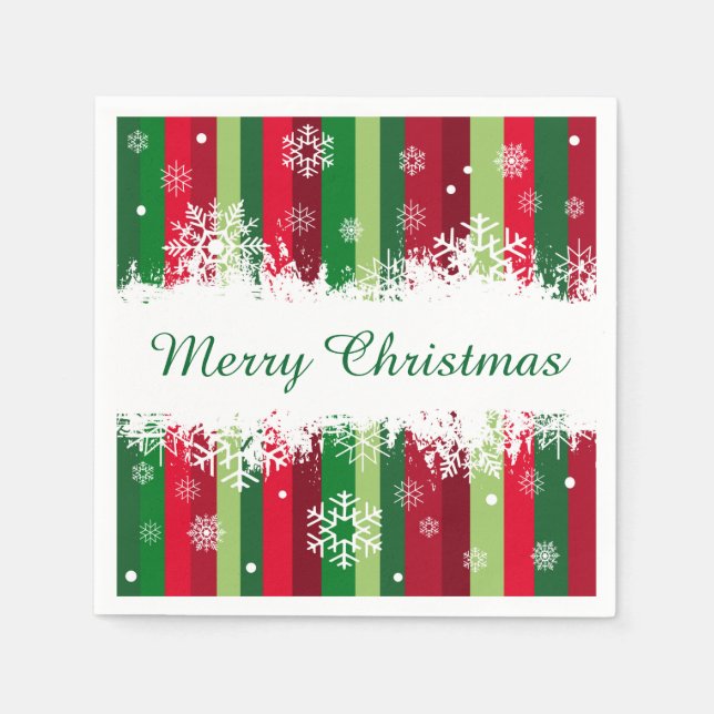 Frohe Weihnachten Serviette (Vorderseite)
