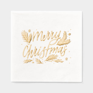 Frohe Weihnachten Servietten Mit Folie