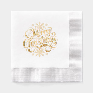 Frohe Weihnachten Servietten Mit Folie