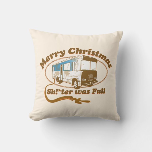Frohe Weihnachten Sh!*ter war voll Kissen (Vorderseite)