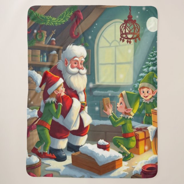 Frohe Weihnachten  Sherpadecke (Vorderseite)