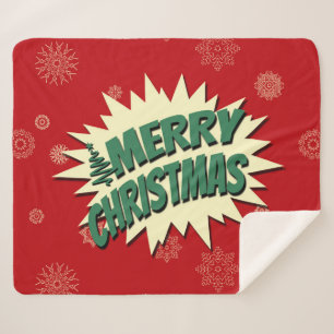 Frohe Weihnachten Sherpadecke