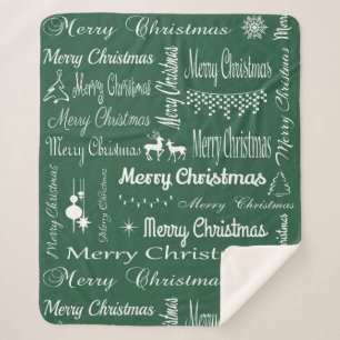 Frohe Weihnachten Sherpadecke