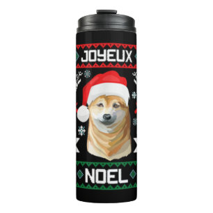 Frohe Weihnachten Shiba Inu Soft Christmas Dog T S Thermosbecher