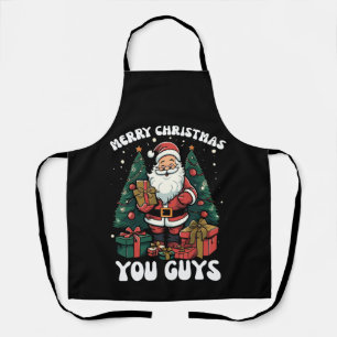 Frohe Weihnachten Sie Typ Weihnachtsmann Schürze