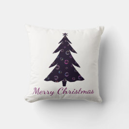 Frohe Weihnachten, Silhouette, farbenfrohe Blasen Kissen