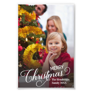 Frohe Weihnachten Simple Custom Foto