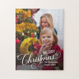 Frohe Weihnachten Simple Custom Foto