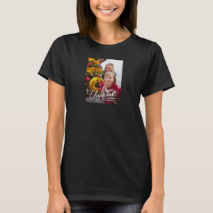 Frohe Weihnachten Simple Custom Foto T-Shirt