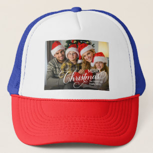 Frohe Weihnachten Simple Custom Foto Truckerkappe