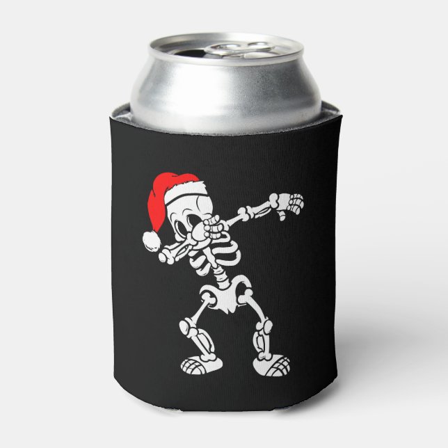 Frohe Weihnachten Skeleton Sweater Dosenkühler (Kanne Vorderseite)