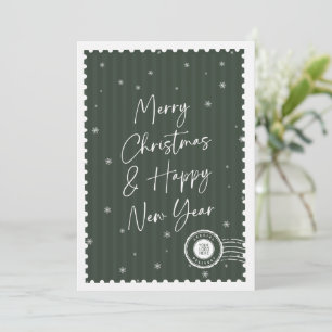 Frohe Weihnachten Skript-Typografie-Stempel Geschä