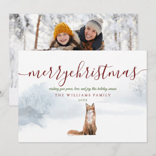 Frohe Weihnachten Skript Winterfuchs Foto