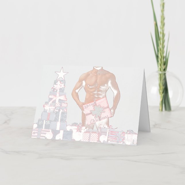 Frohe Weihnachten SlipperyJoe rot weiß Silber Gesc (Vorderseite)